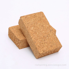 Natural high density wholesale customized cork yoga block
